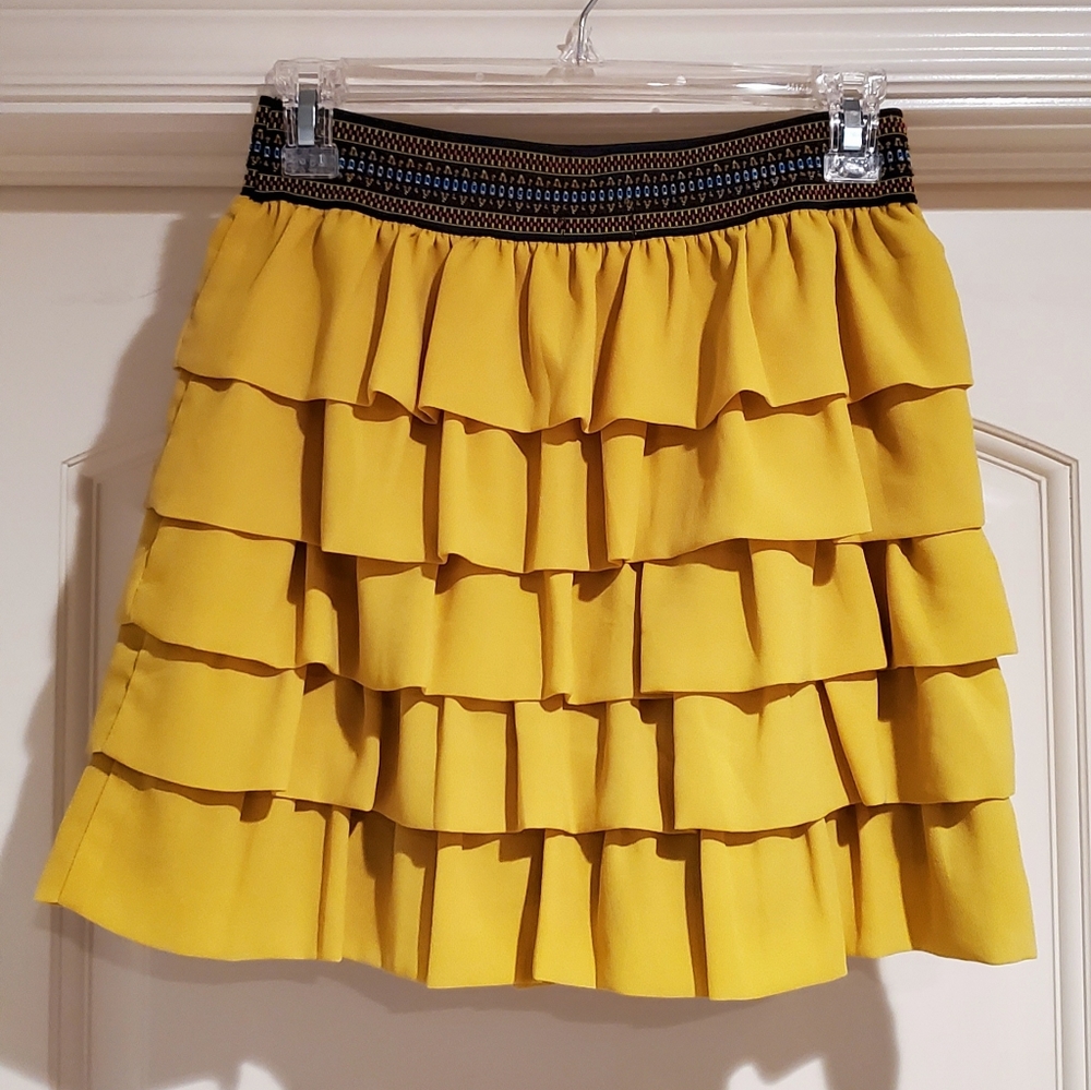 Yellow Mini Skirt